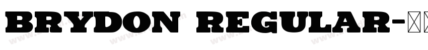 Brydon Regular字体转换